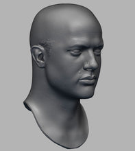Load image into Gallery viewer, Rick O'Connell Bald with Neck 1/6th Head Sculpt