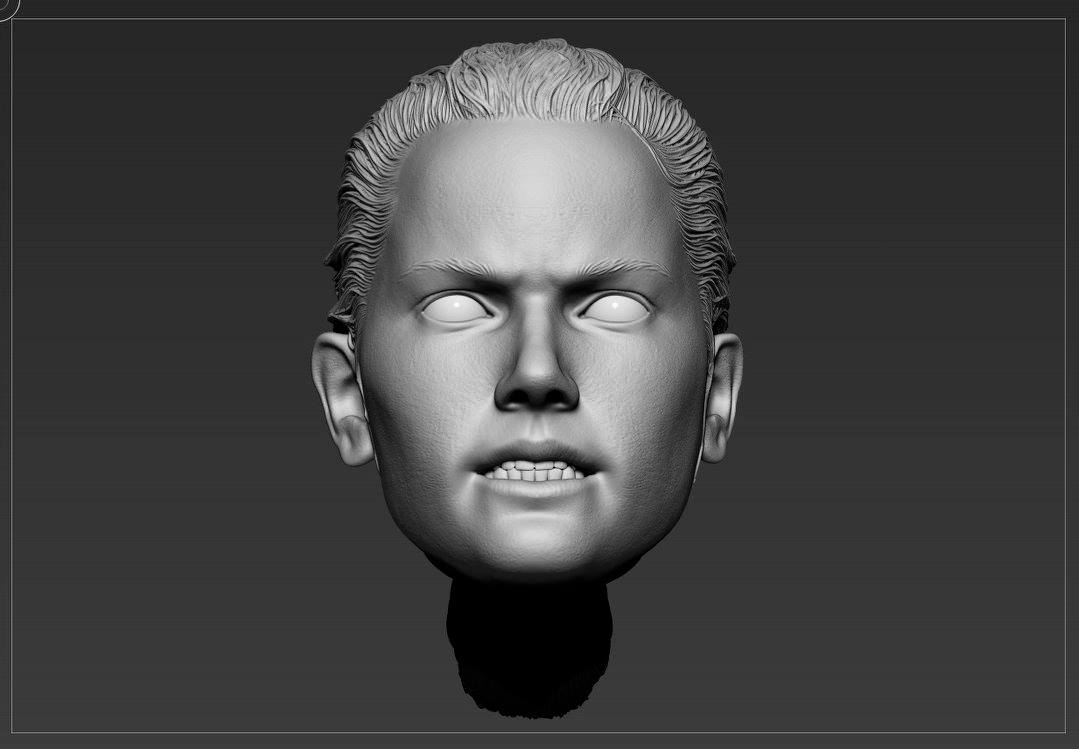 Angry Rey 1/6 Head Sculpt – Dean Tolliver Studios