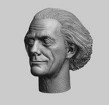 Load image into Gallery viewer, BTTF Older Smiling Doc 1/6 - Sculpted Hair
