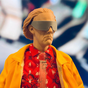 BTTF 2 Poster Doc with Glasses 1/6 - Sculpted Hair