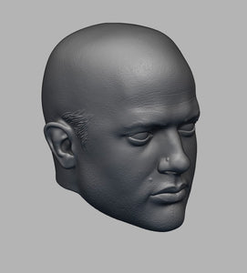 Rick O'Connell Bald 1/6th Head Sculpt