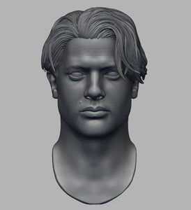 Rick O'Connell with Neck & Sculpted Hair 1/6th Head Sculpt