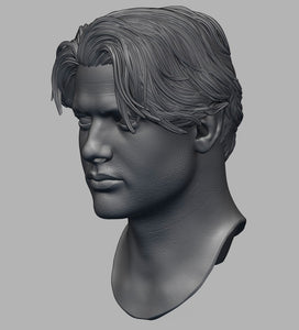 Rick O'Connell with Neck & Sculpted Hair 1/6th Head Sculpt