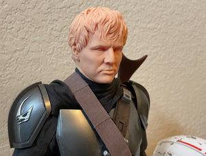 Gunslinger 1/4 head sculpt; body used to show fit only - not included with purchase.