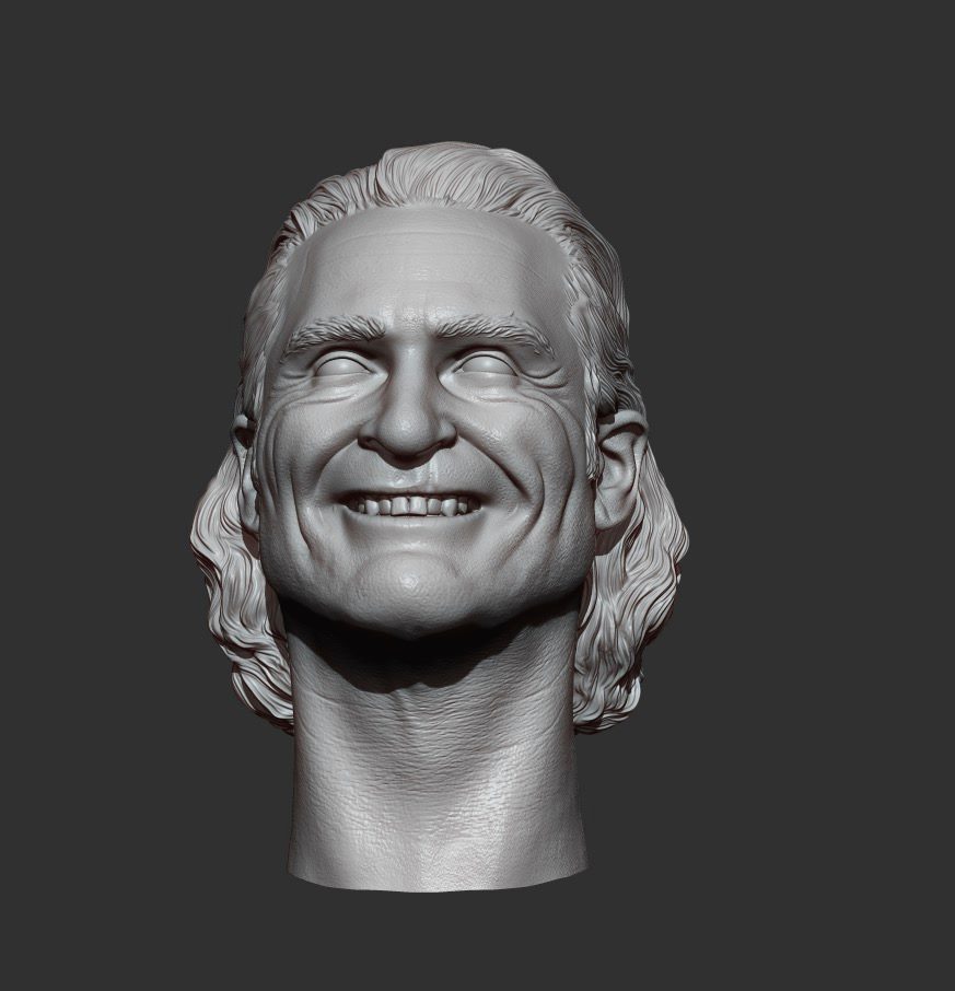 JPJ Smile Sculpted Hair 1/6 Head Sculpt