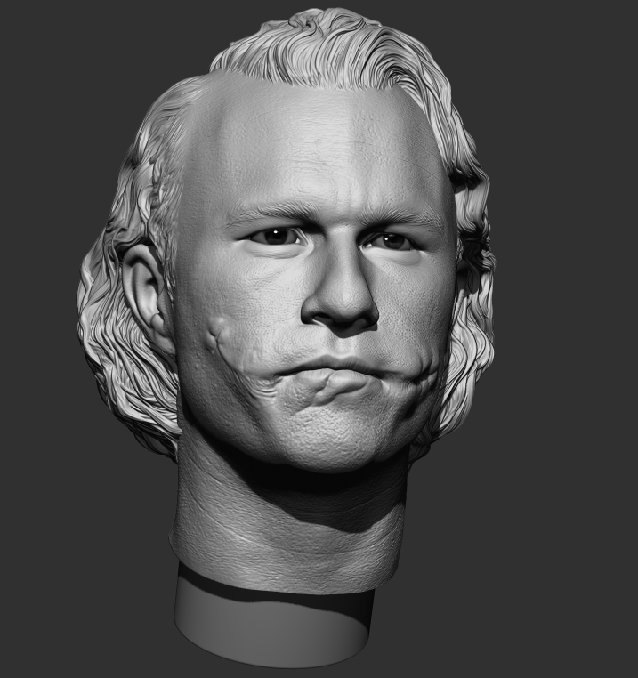 Mr. J 6.0 Sculpted Hair 1/4 HT Head Sculpt