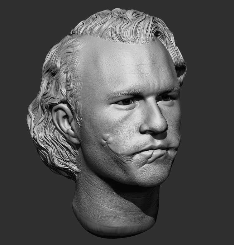 Mr. J 6.0 Sculpted Hair 1/4 Head Sculpt