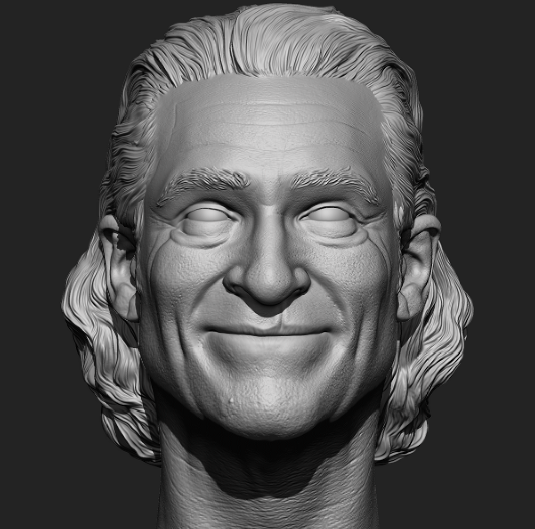JPJ Murray Haired 1/6 Head Sculpt