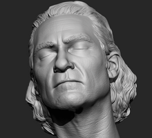 Load image into Gallery viewer, JPJ Haired Sad Dance 1/6 Head Sculpt
