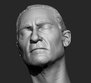 JPJ Bald Sad Dance 1/6 Head Sculpt