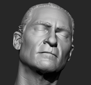 JPJ Bald Sad Dance 1/6 Head Sculpt