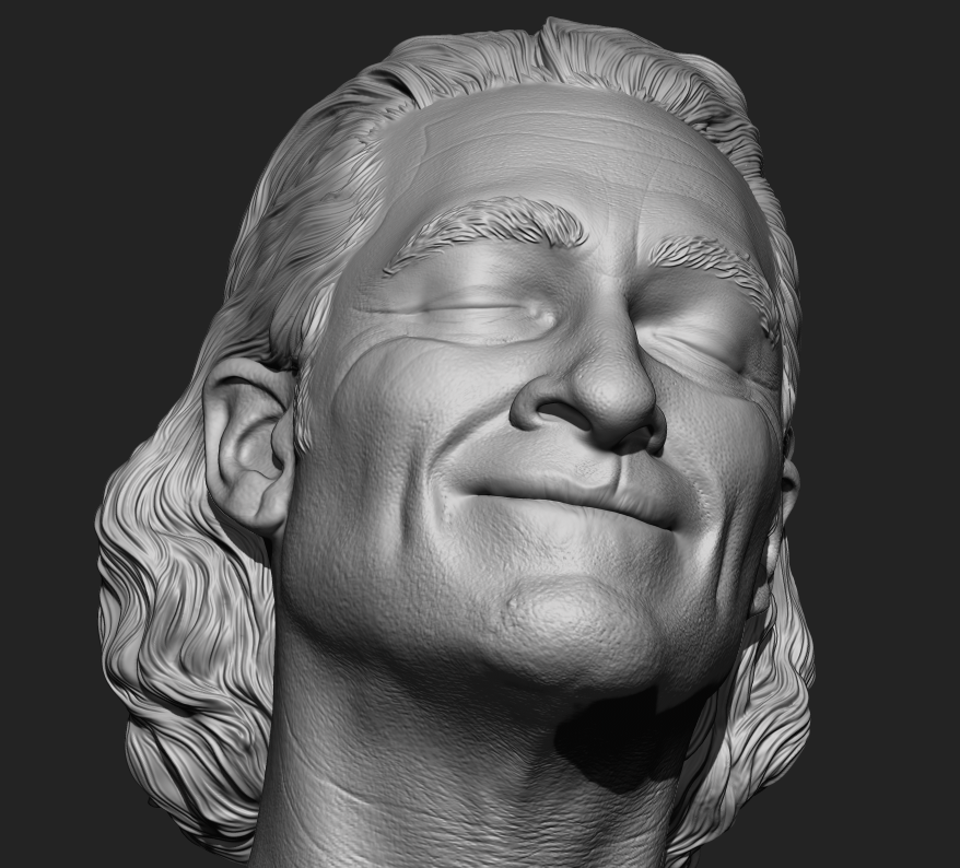 JPJ Haired Happy Dance 1/6 Head Sculpt